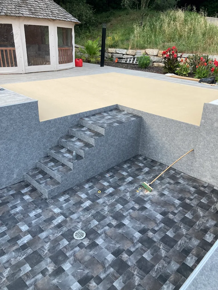 Finition complète d'une piscine